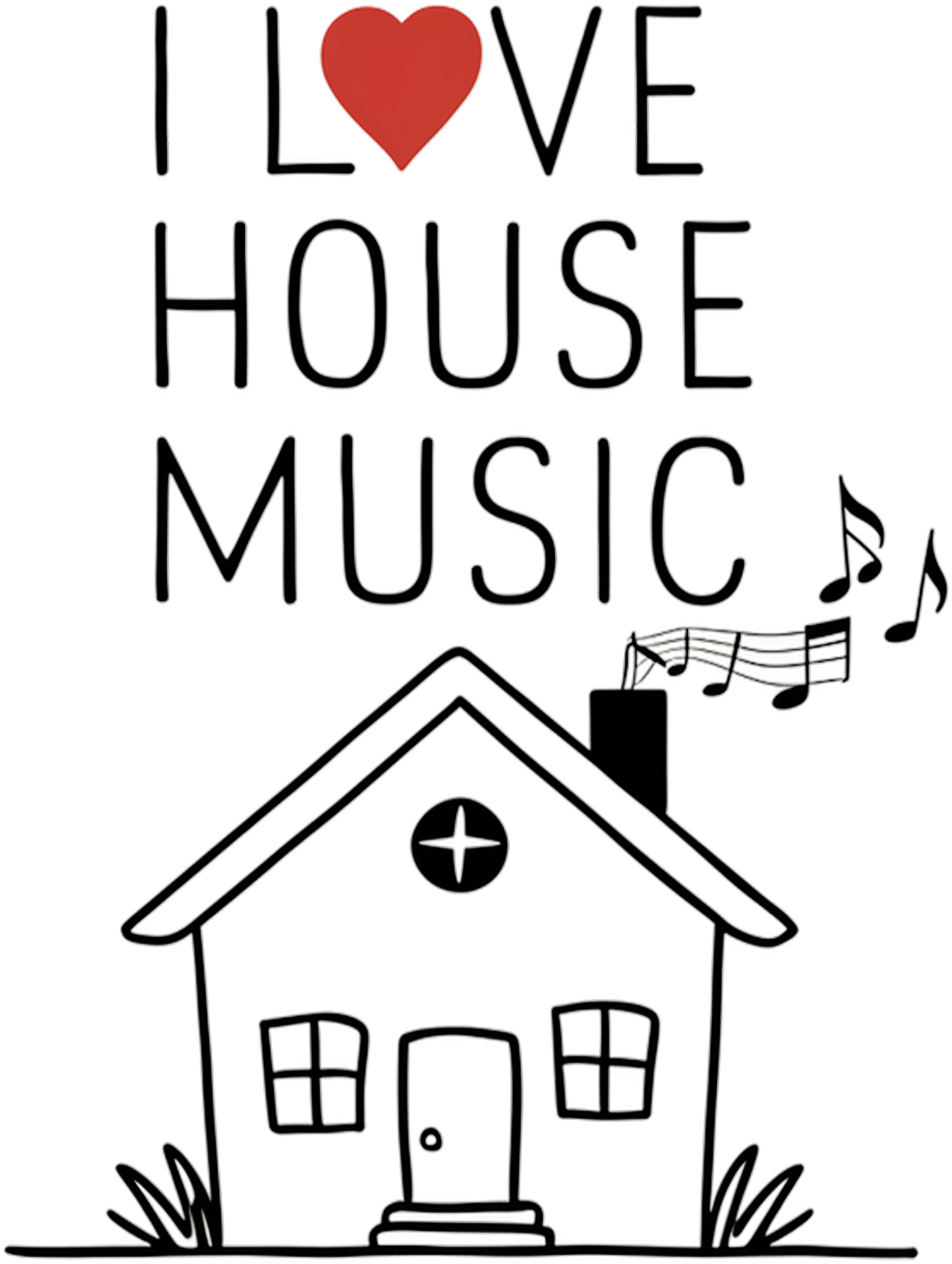 I ♥ House Music - Melodic Dwelling Tee