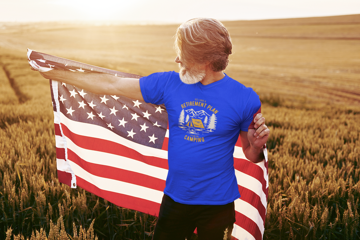 Retirement Goals - 'Retirement Plan: Camping' Enthusiast Tee