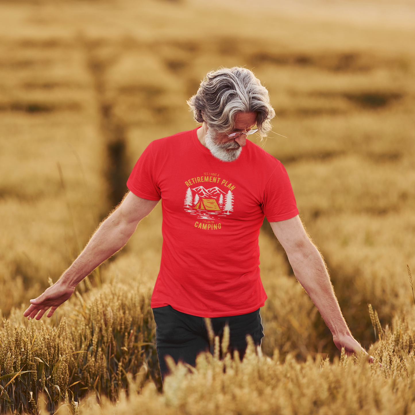 Retirement Goals - 'Retirement Plan: Camping' Enthusiast Tee