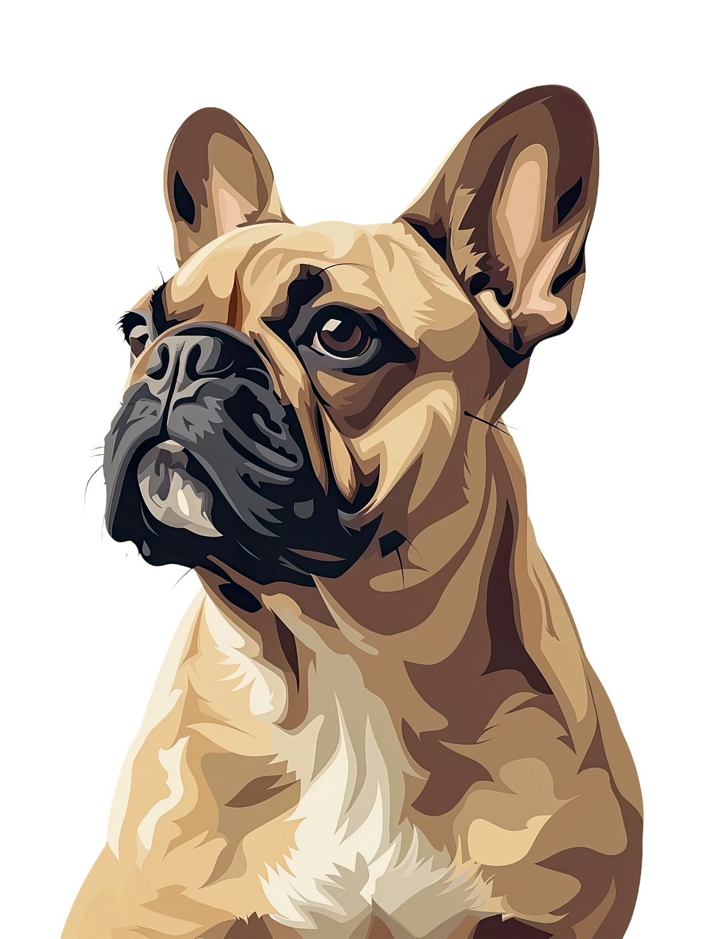 Noble Gaze French Bulldog Tee - Timeless Elegance
