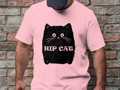 Hip Cat Statement Tee - Bold Feline Fashion