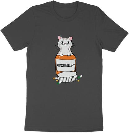 Purr-scription of Happiness - 'Antidepressant' Cat And Pill Bottle Sticker