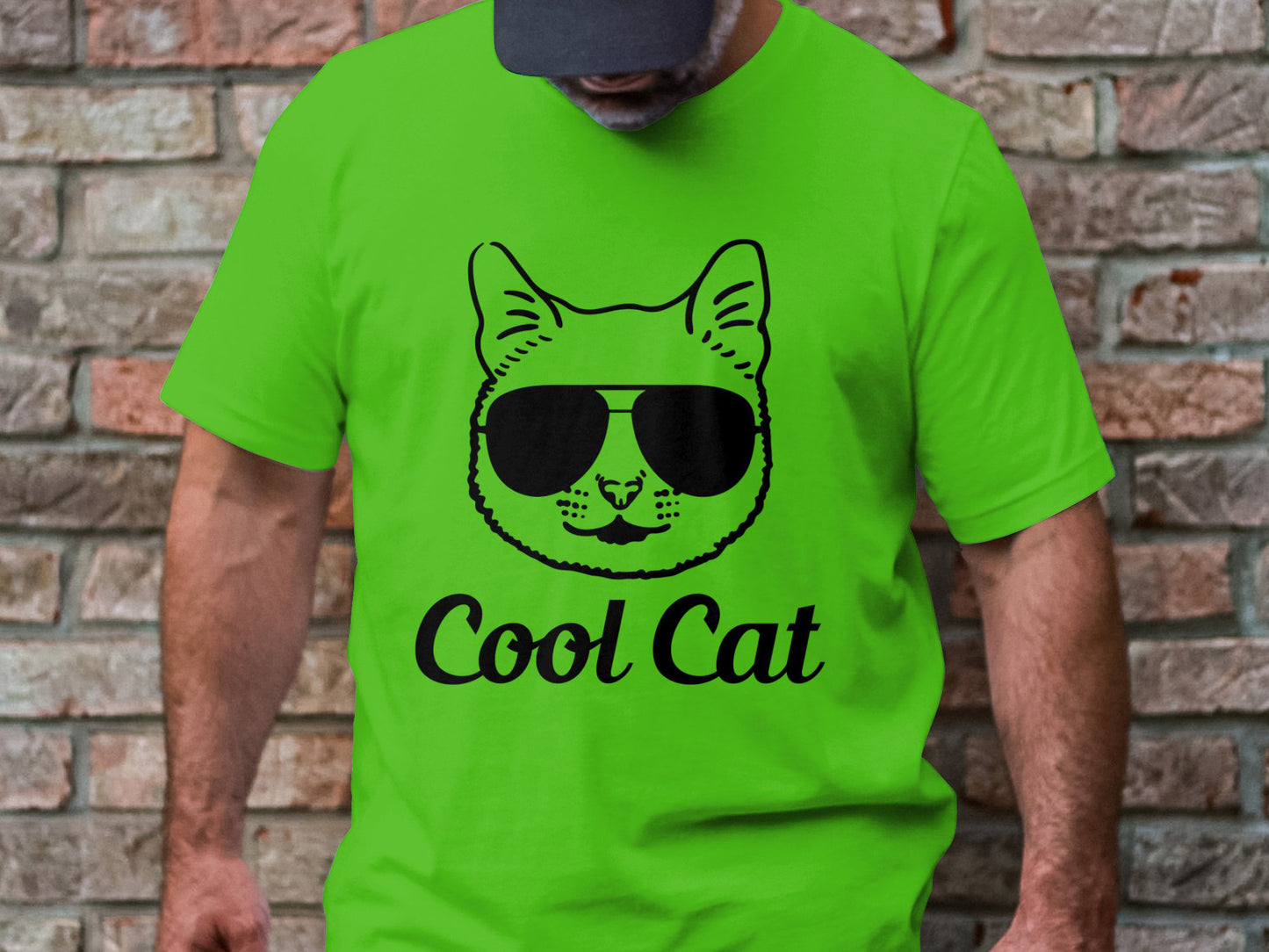 Geek Chic Feline - 'Cool Cat' Glasses Tee