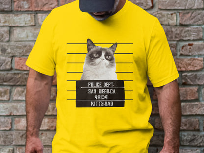 Most Wanted Kitty Tee - Grumpy Cat's San Diego Mugshot