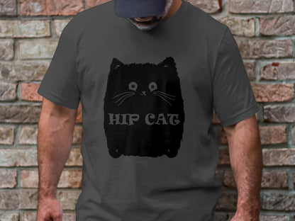 Hip Cat Statement Tee - Bold Feline Fashion