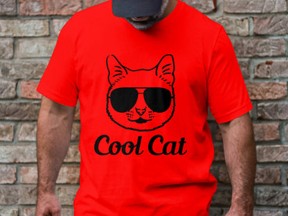 Geek Chic Feline - 'Cool Cat' Glasses Tee