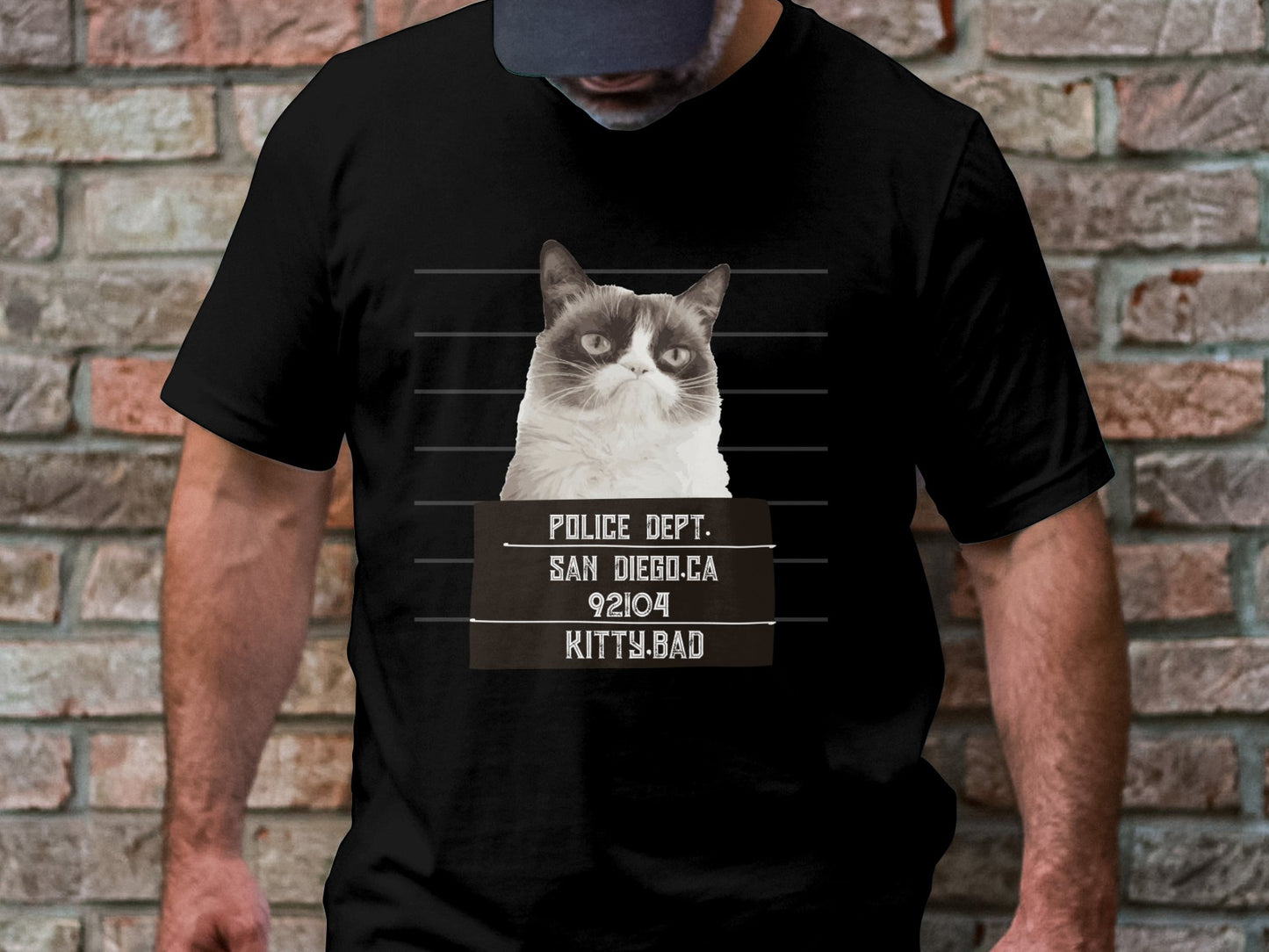 Most Wanted Kitty Tee - Grumpy Cat's San Diego Mugshot