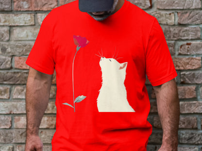Petal Admiring Kitty Tee - Simply Chic