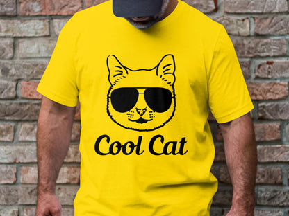 Geek Chic Feline - 'Cool Cat' Glasses Tee