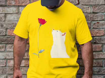 Petal Admiring Kitty Tee - Simply Chic