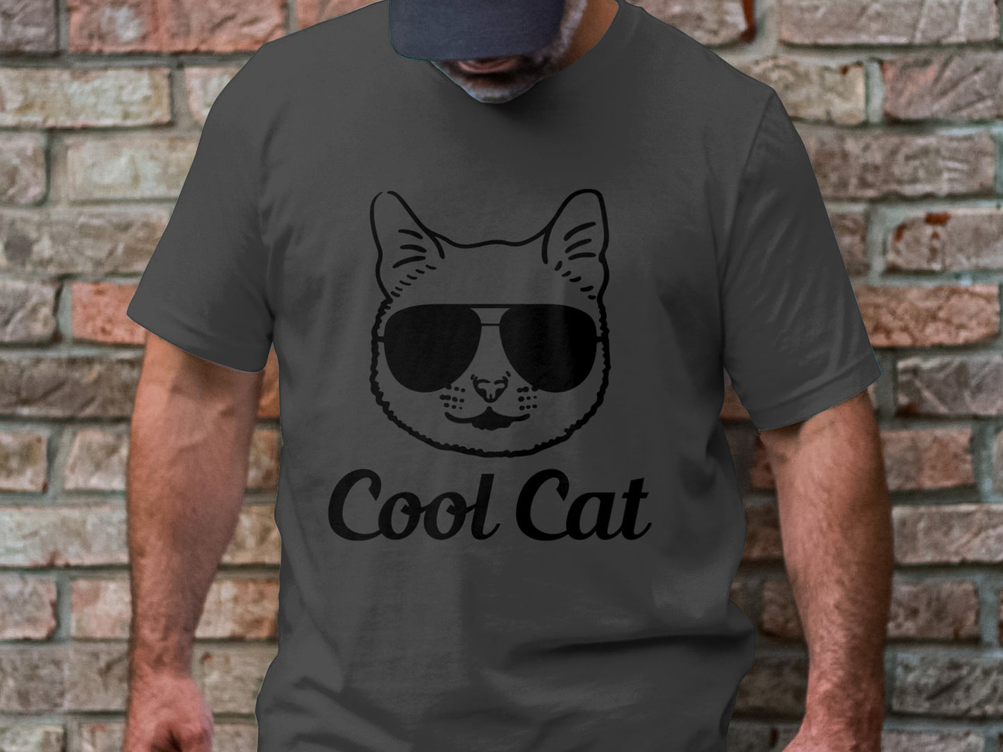 Geek Chic Feline - 'Cool Cat' Glasses Tee