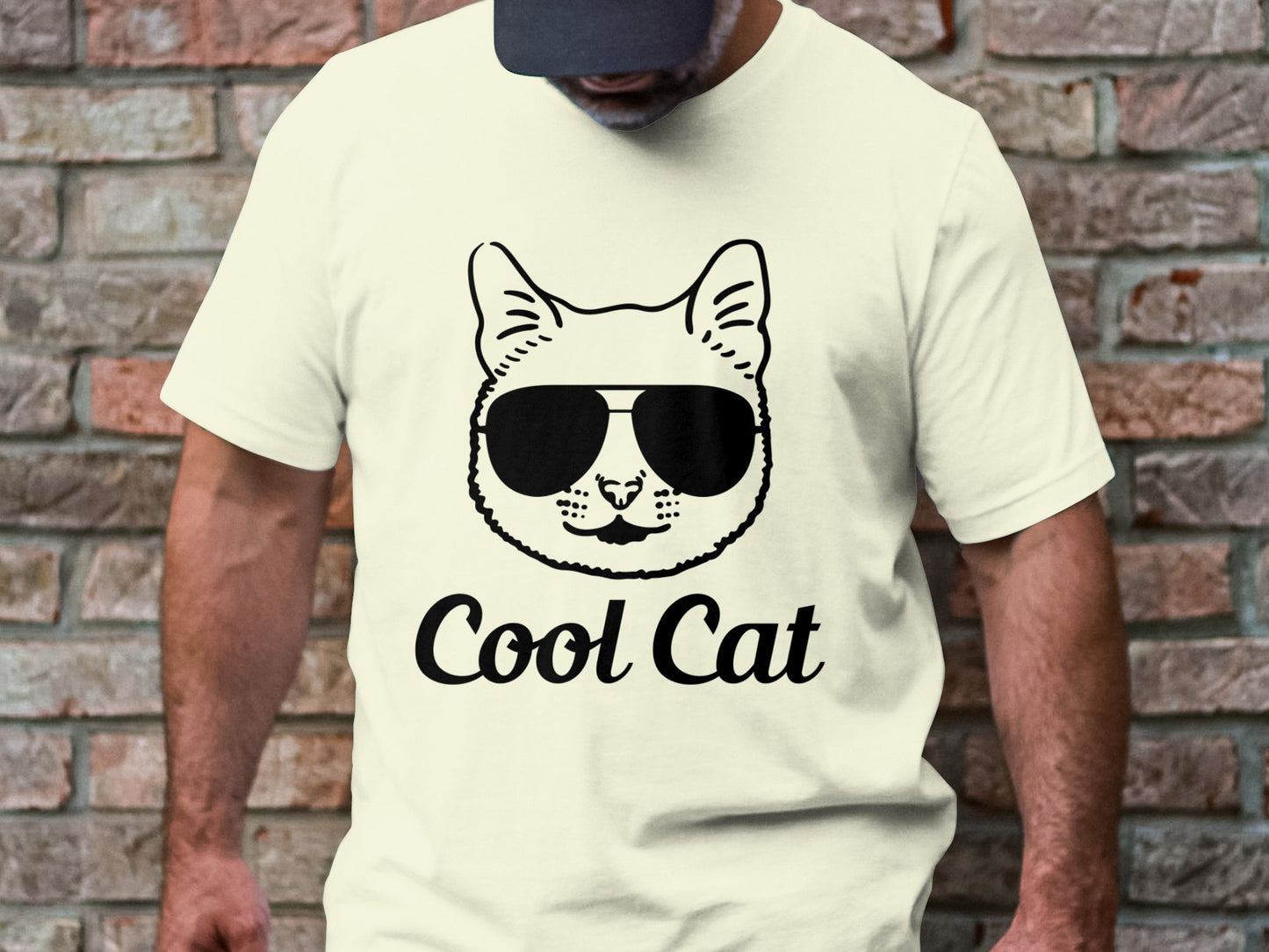 Geek Chic Feline - 'Cool Cat' Glasses Tee