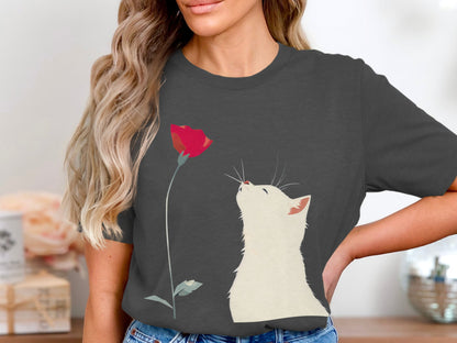 Petal Admiring Kitty Tee - Simply Chic