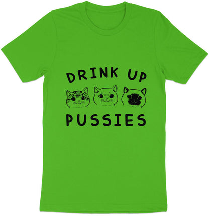 Trio of Tipsy Tabbies - 'Drink Up Pussies' Festive Tee