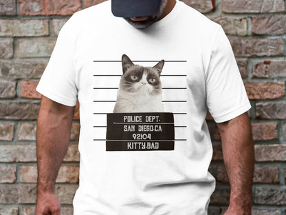 Most Wanted Kitty Tee - Grumpy Cat's San Diego Mugshot