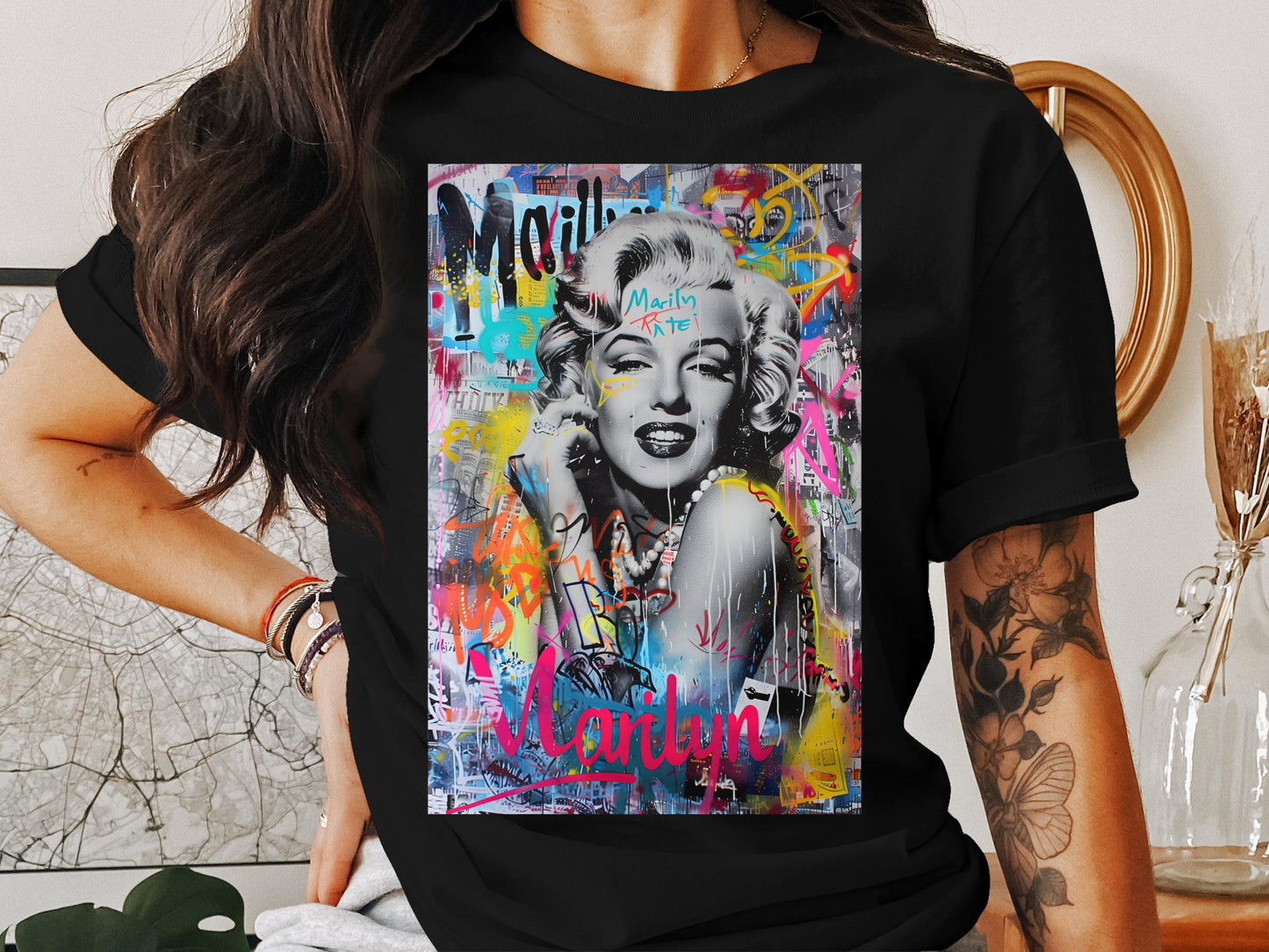 Icon in Color Tee - Vibrant Marilyn Monroe Pop Art