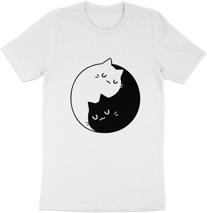 Kitty Zen Circle Tee - The Art of Cat Ying Yang