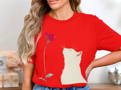 Petal Admiring Kitty Tee - Simply Chic