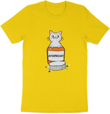 Purr-scription of Happiness - 'Antidepressant' Cat And Pill Bottle Sticker