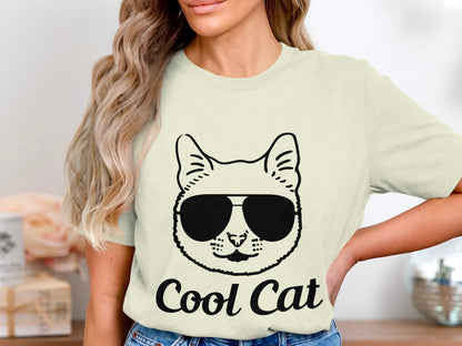 Geek Chic Feline - 'Cool Cat' Glasses Tee