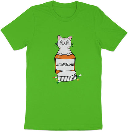 Purr-scription of Happiness - 'Antidepressant' Cat And Pill Bottle Sticker