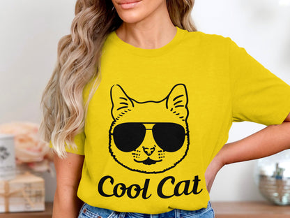 Geek Chic Feline - 'Cool Cat' Glasses Tee