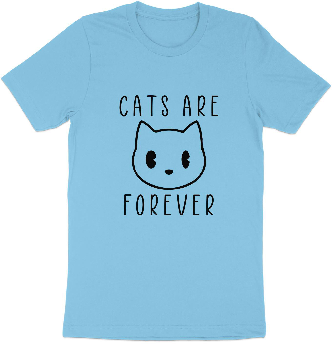 Eternal Feline Charm - 'Cats Are Forever' Sketch Tee
