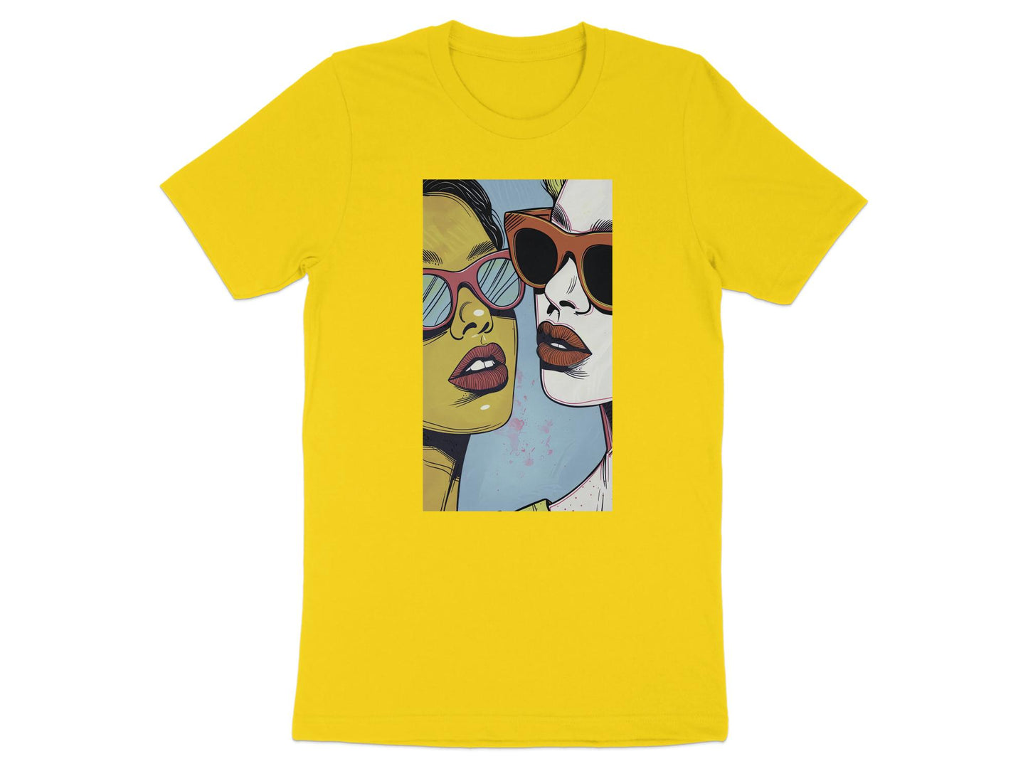 Sun-Kissed Shades Tee - Bold & Beautiful Pop Art Lips