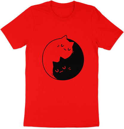 Kitty Zen Circle Tee - The Art of Cat Ying Yang