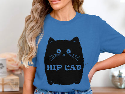 Hip Cat Statement Tee - Bold Feline Fashion