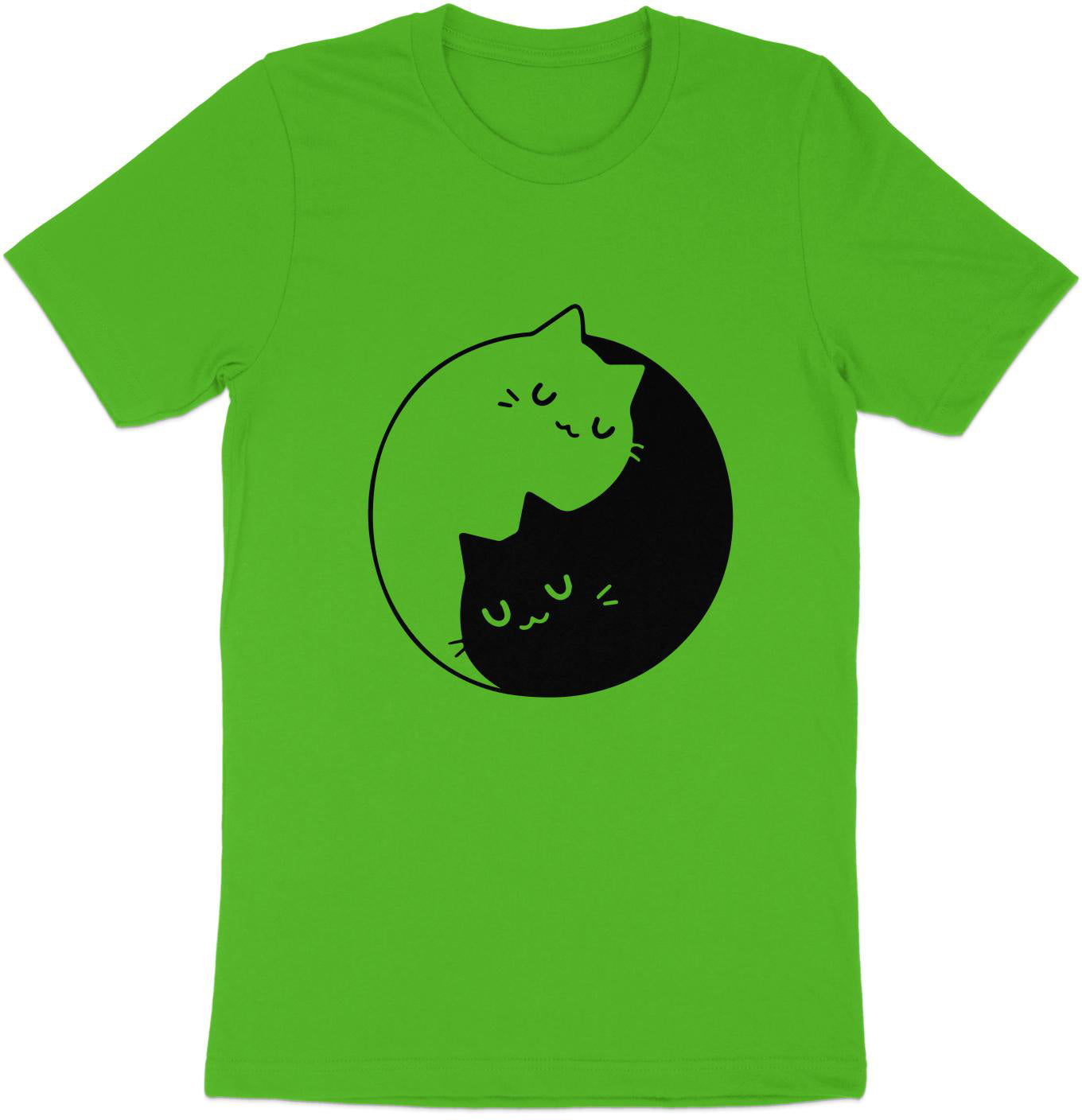 Kitty Zen Circle Tee - The Art of Cat Ying Yang