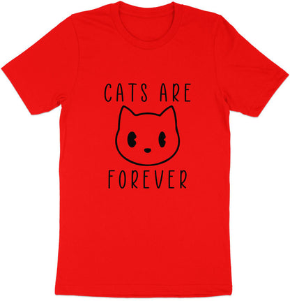Eternal Feline Charm - 'Cats Are Forever' Sketch Tee
