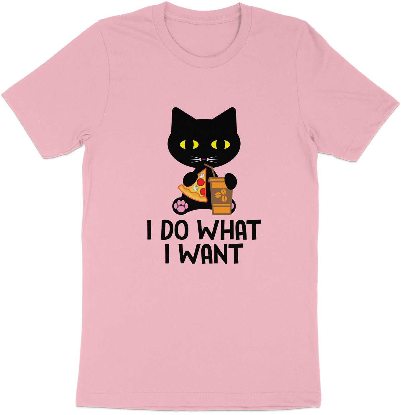 Caffeine And Crusts – The Purrizza Cat Flat Vector Tee