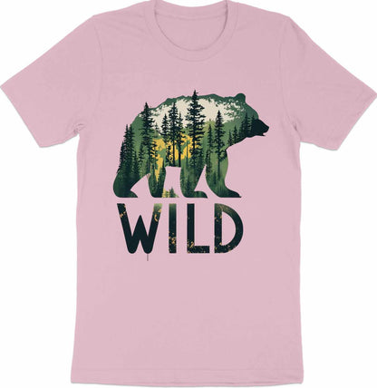 Wilderness Echo - Bear And Forest Vector Tee