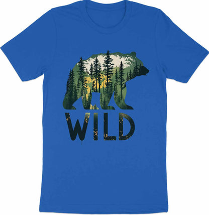 Wilderness Echo - Bear And Forest Vector Tee