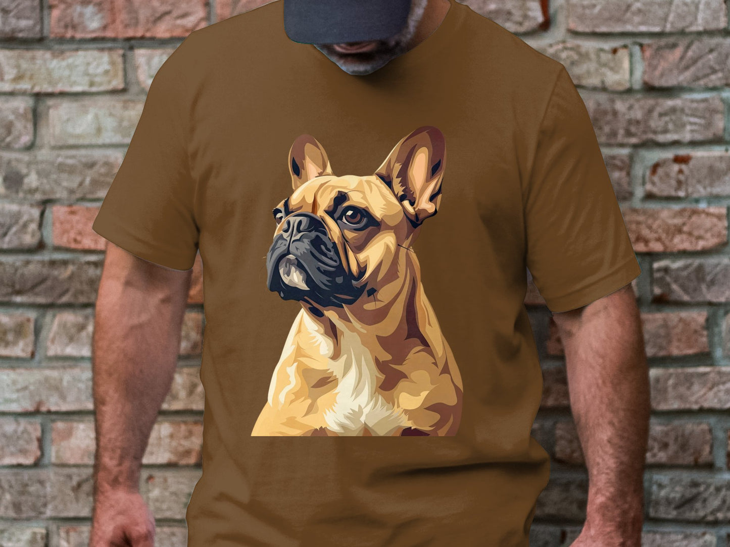 Noble Gaze French Bulldog Tee - Timeless Elegance