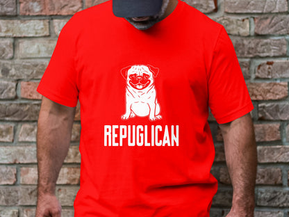 Repuglican Pledge - Patriotic Pug Tee