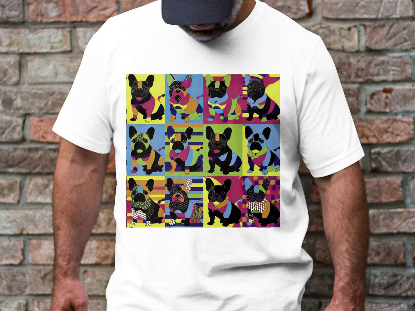 Kaleidoscope Canines Tee - Patchwork Pups in Technicolor!