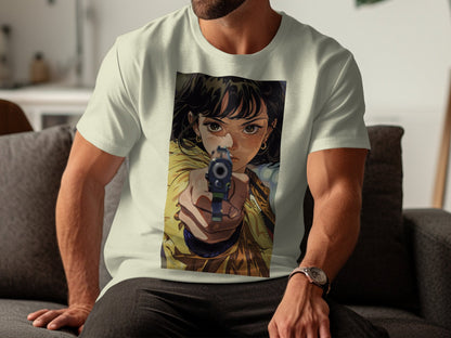 Intense Stare - Anime-Inspired Graphic Tee