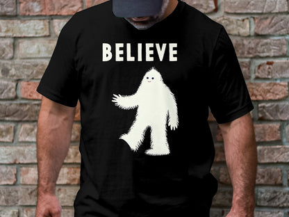 Believe in Yeti - Whimsical Yeti Graphic Tee