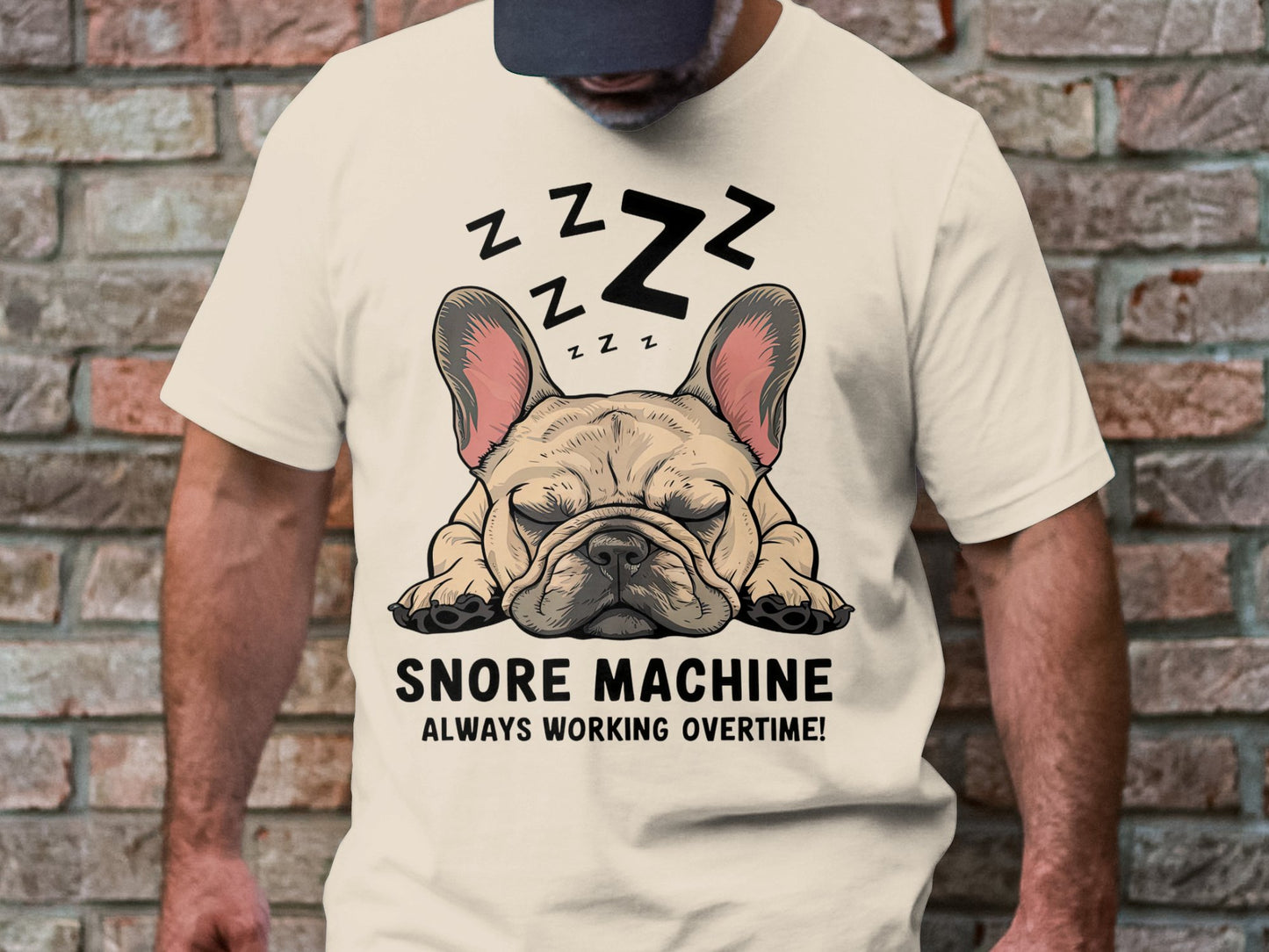 Snore Machine - French Bulldog Deep Sleep Tee