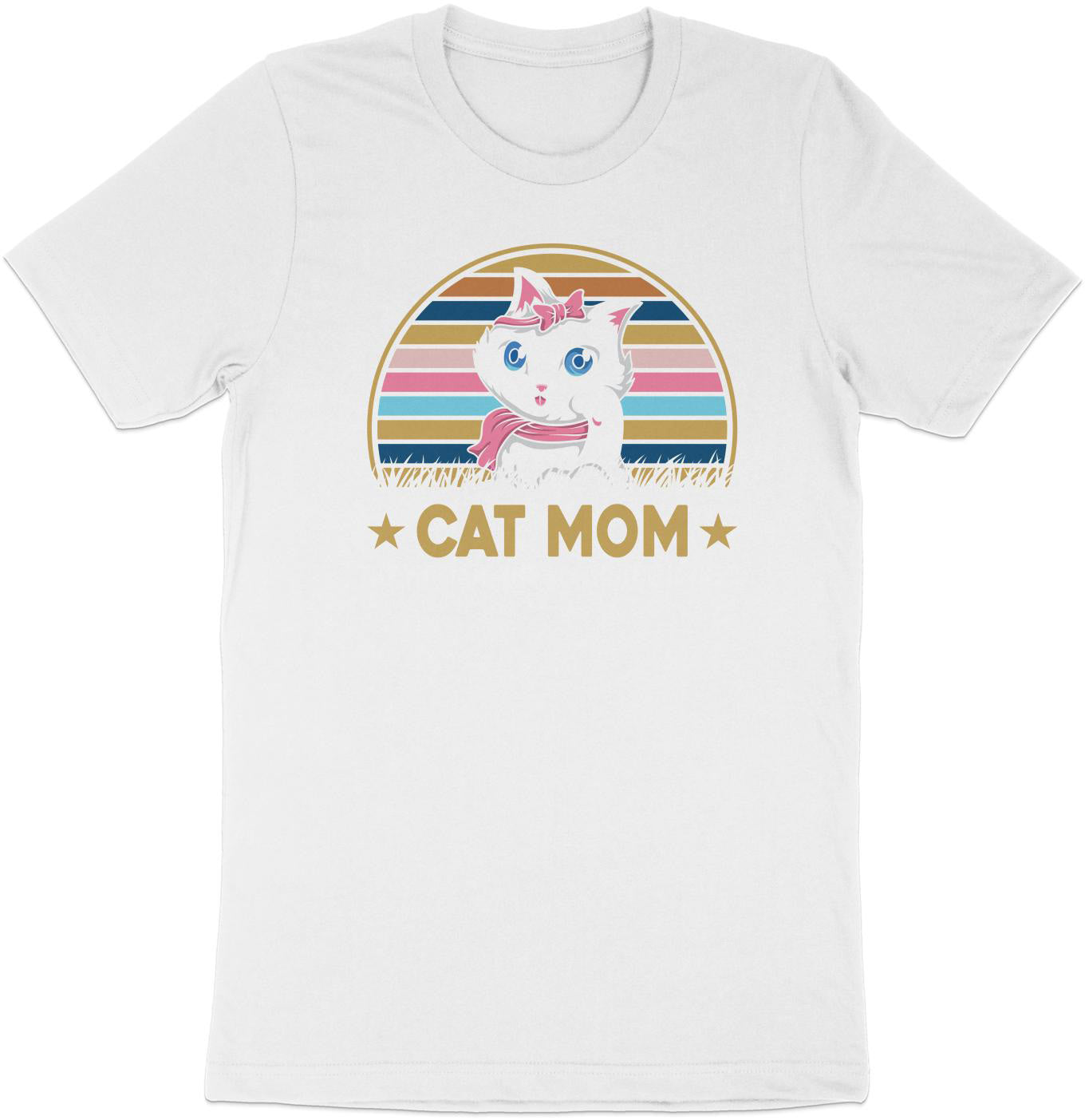 Retro Cat Mom Legend Tee - Chic Feline Fashion Statement
