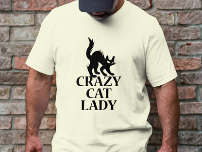 Fierce Feline Spirit Tee - Black Cat Edition, Crazy Cat Lady