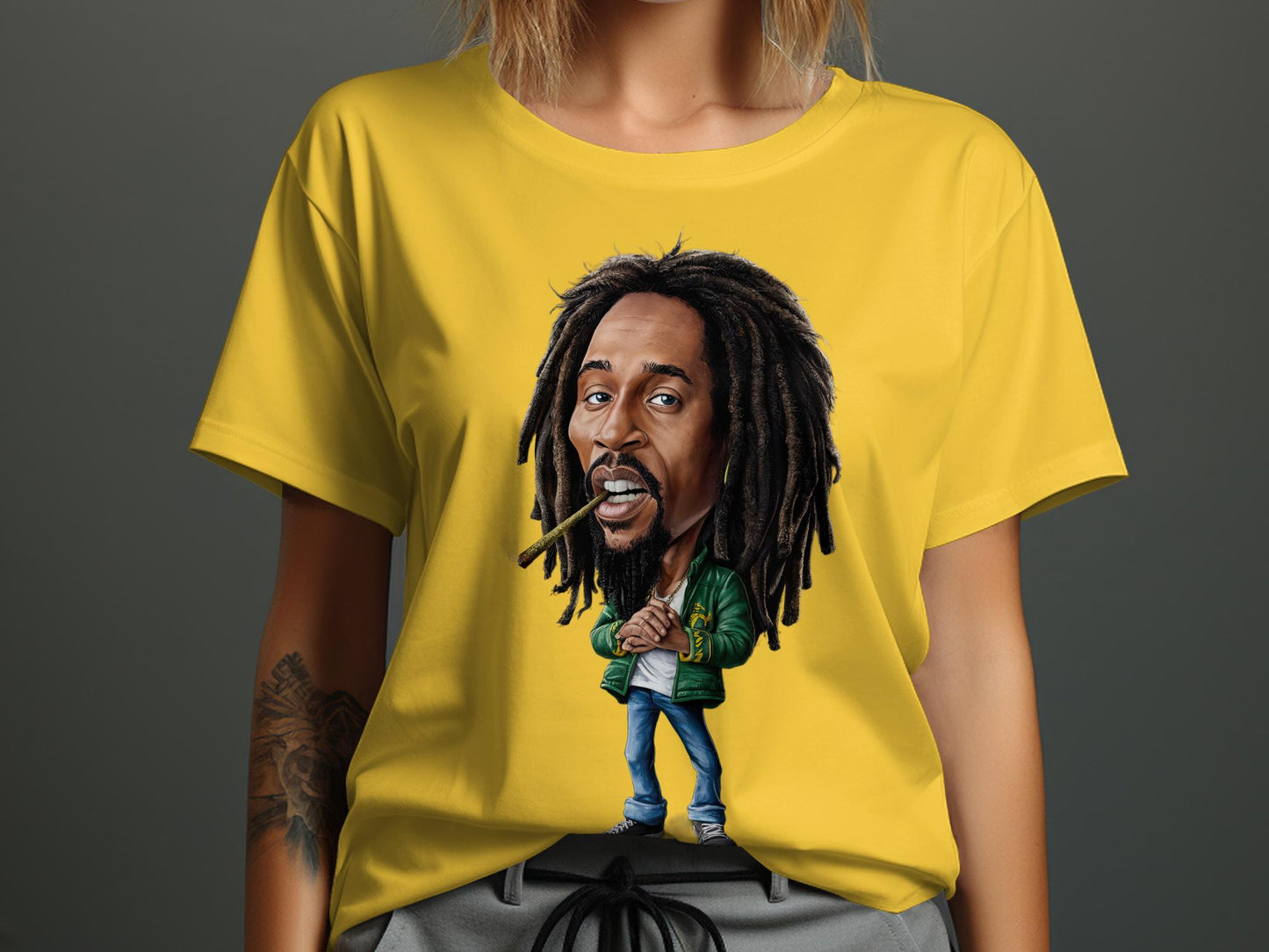 Retro Rock Revolution Tee - Legendary Band Caricature Shirt
