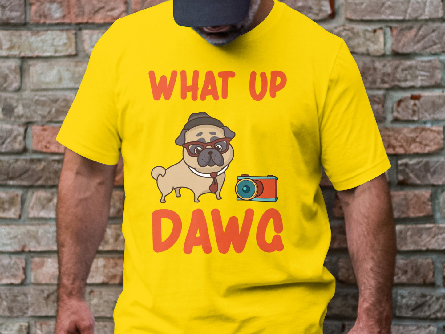 What Up Dawg - Pug Life Graphical Designer Tee