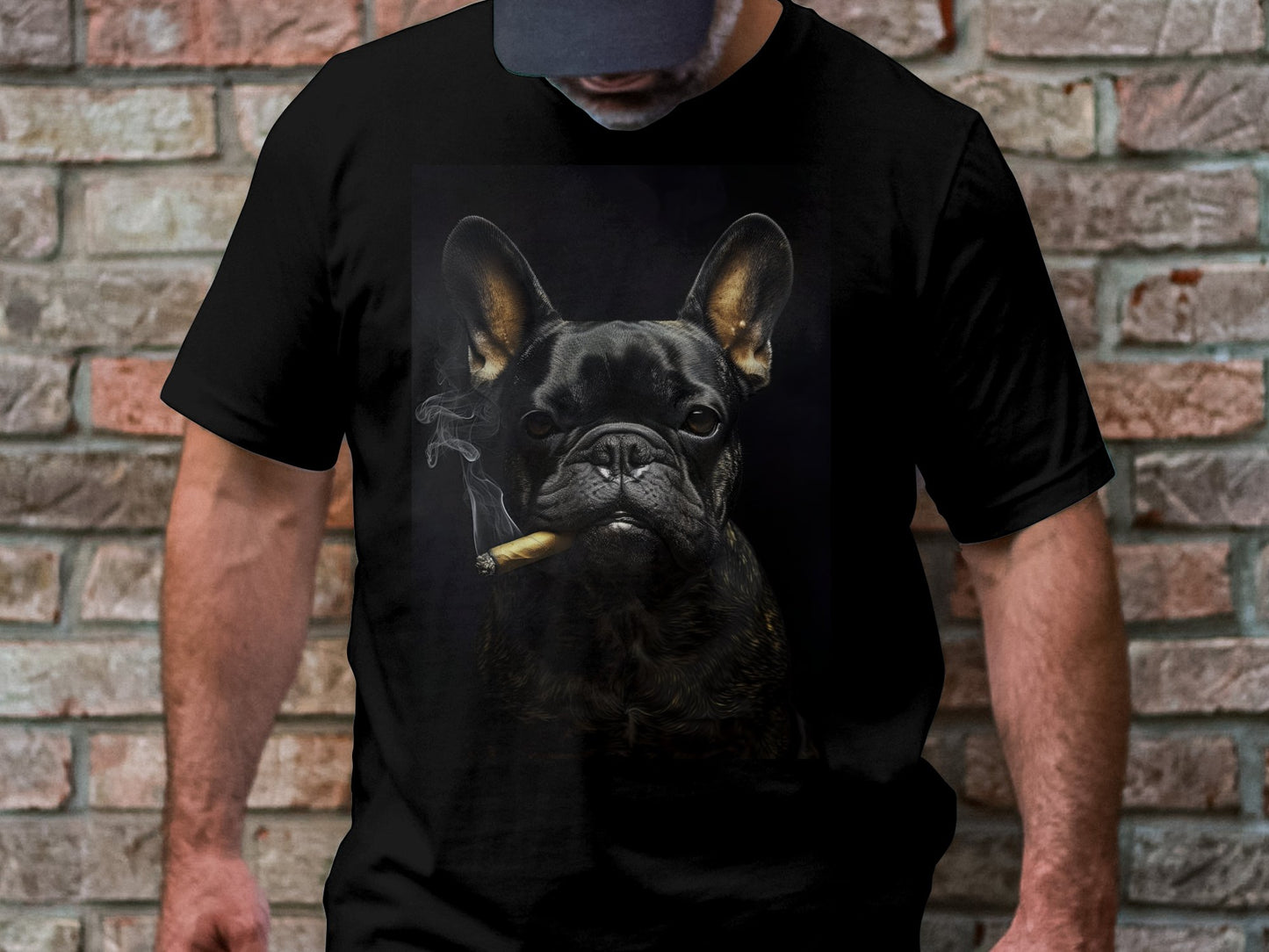The Brooding Frenchie Tee - Edgy Elegance