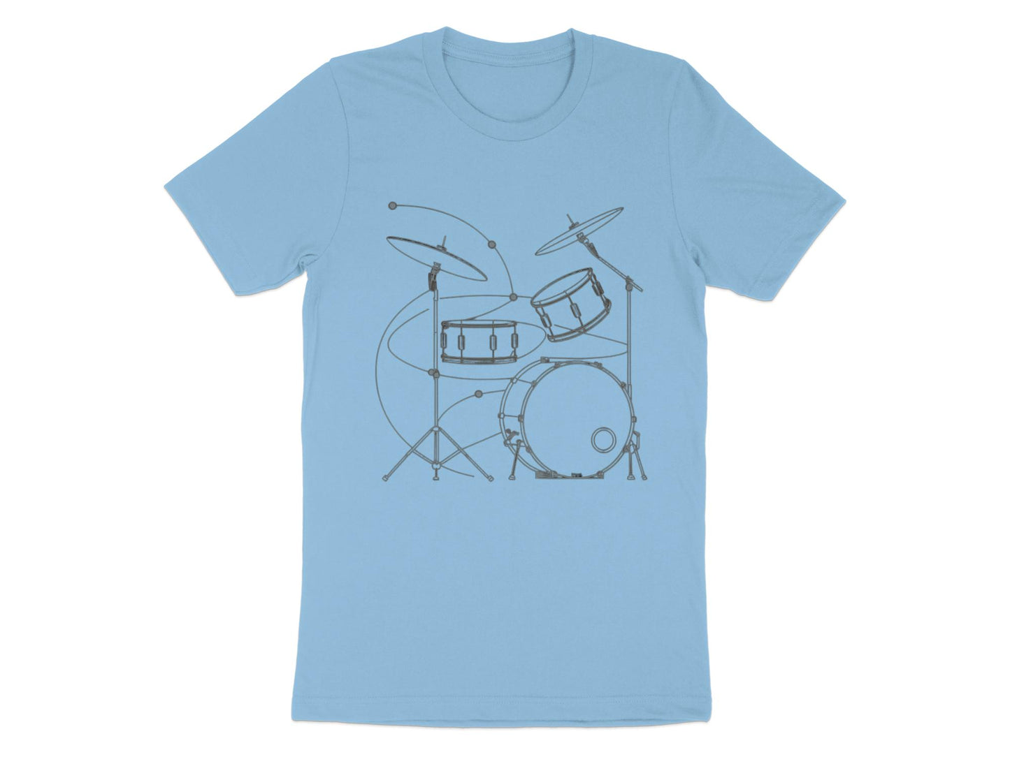 Rhythm And Lines - Minimalist Drummer Tee