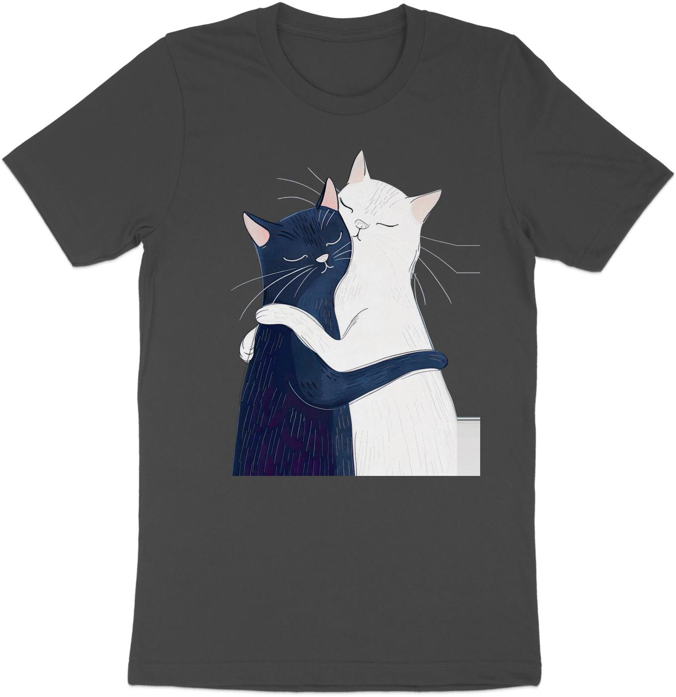 Yin Yang Cat Hug T-Shirt – Celebrating Togetherness