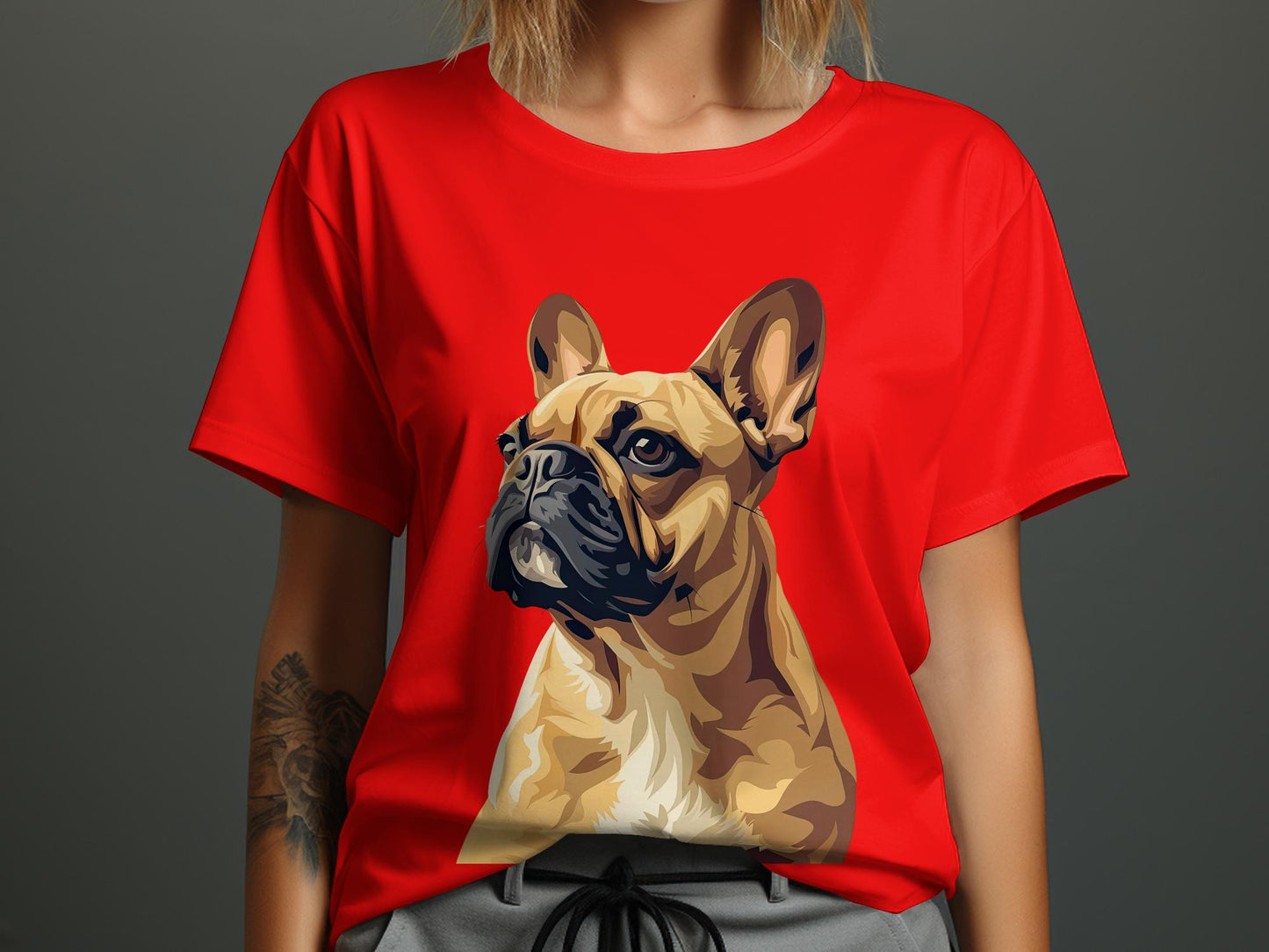 Noble Gaze French Bulldog Tee - Timeless Elegance
