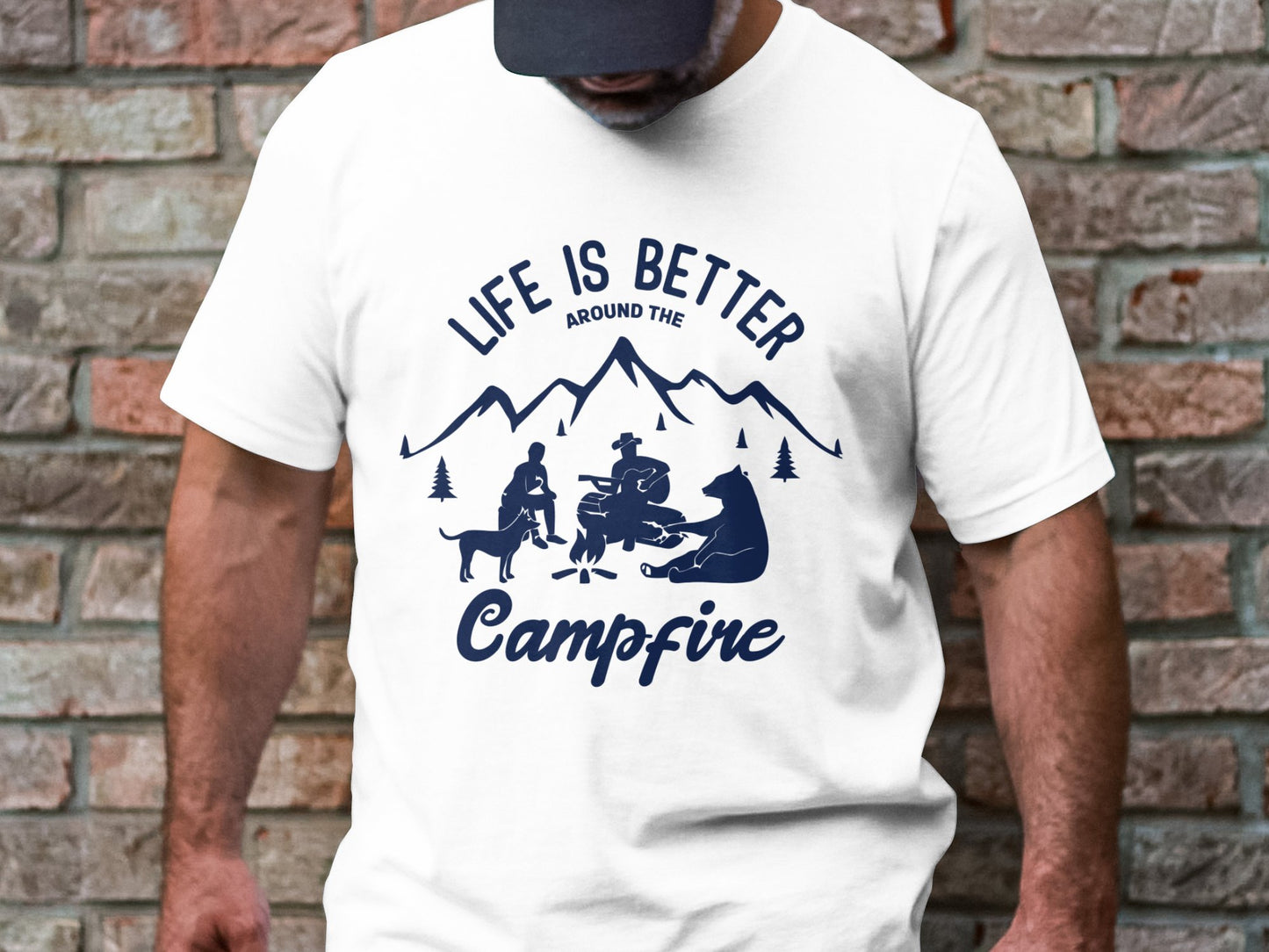 Life is Better Around the Campfire Cozy Campfire T-Shirt